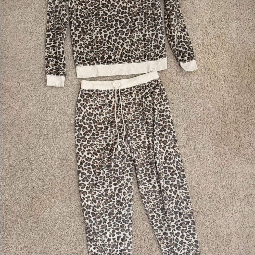 Leopard Print Kids Pajamas